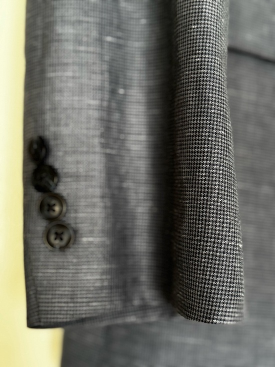 Original Penguin Men's Blue Notch Lapel Suit Jacket Size 44R - Picture 4 of 14